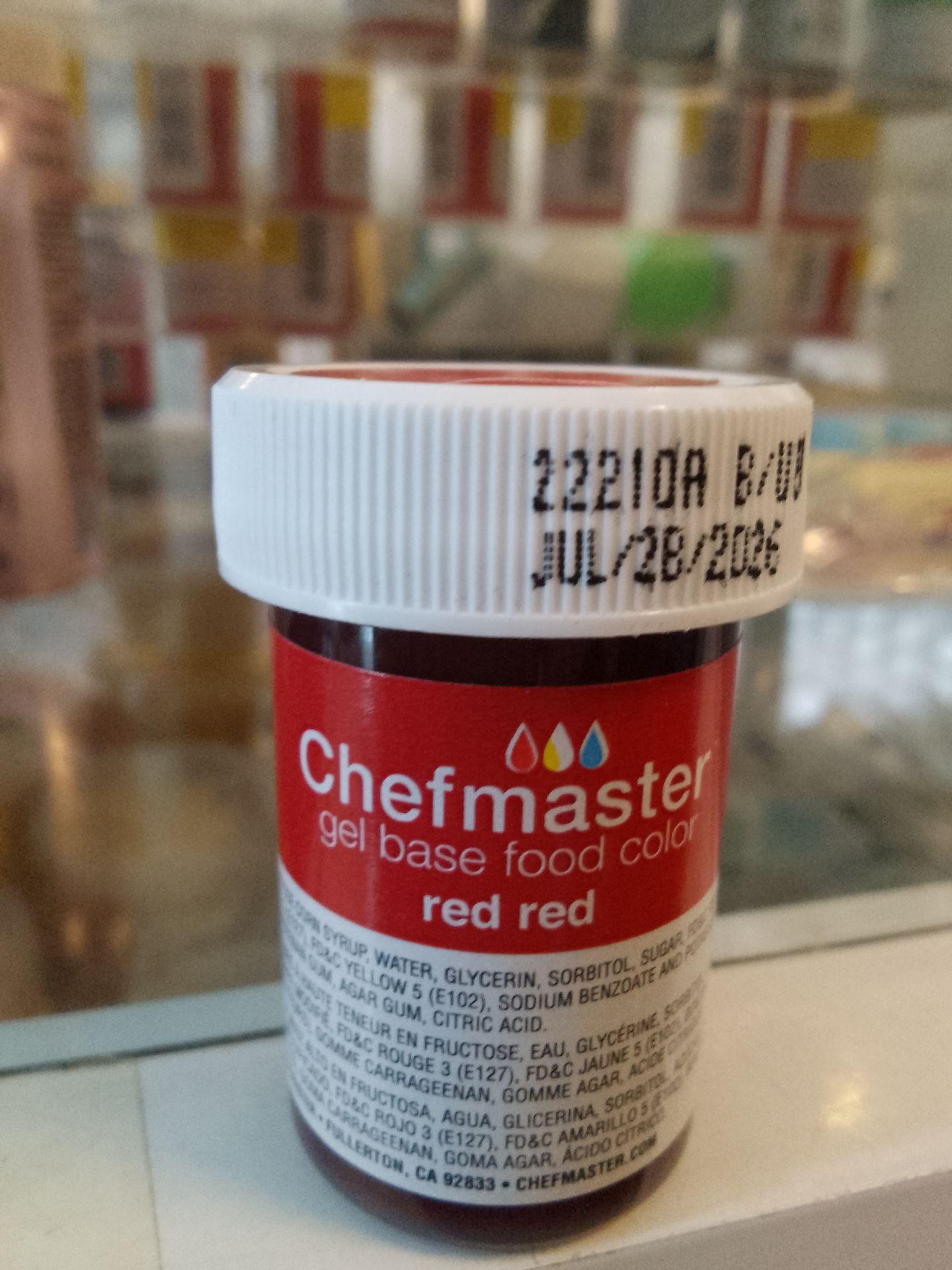 Chefmaster food color gel (Red red)