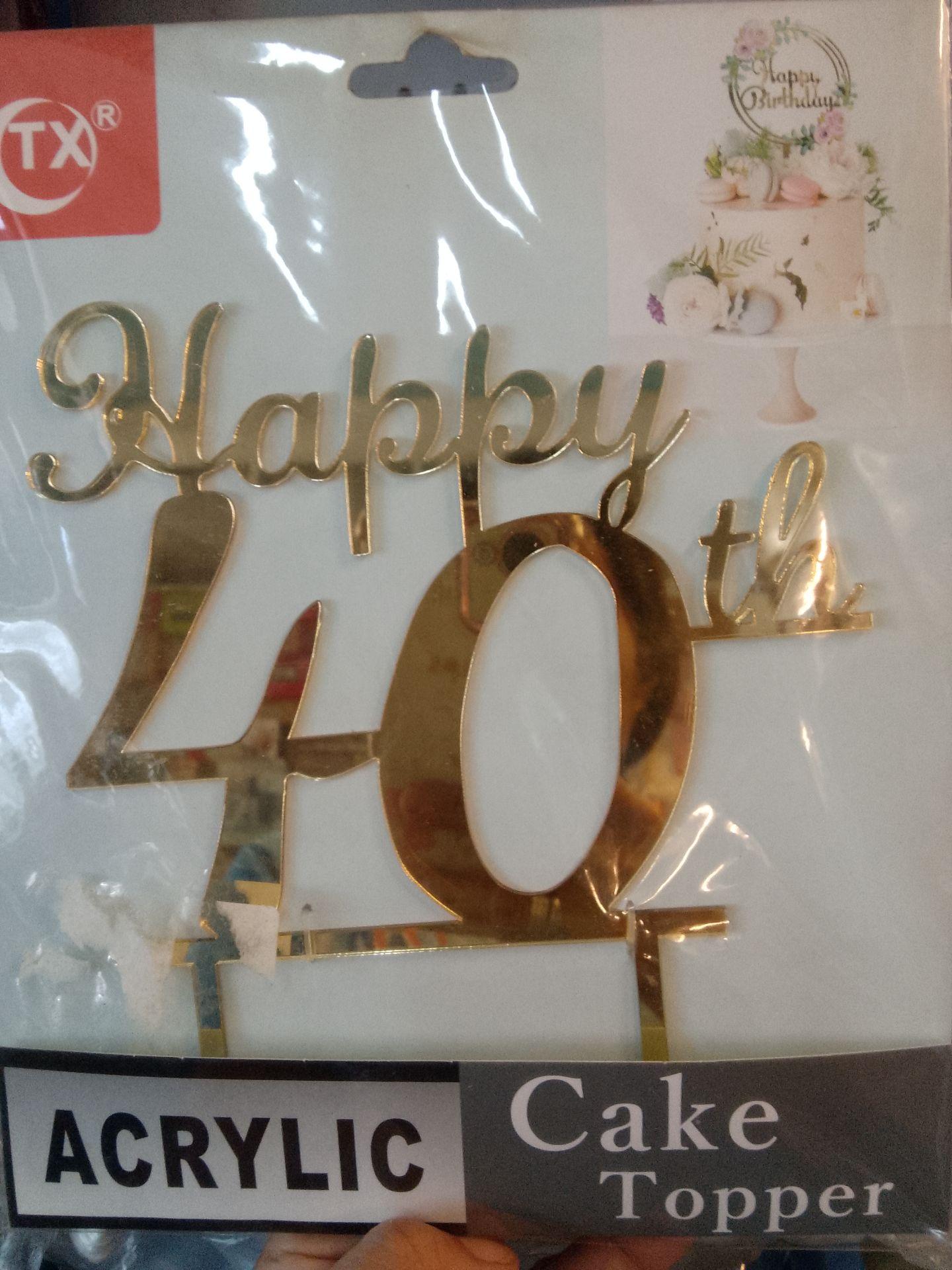 Happy 40th-90th Topper (Big)