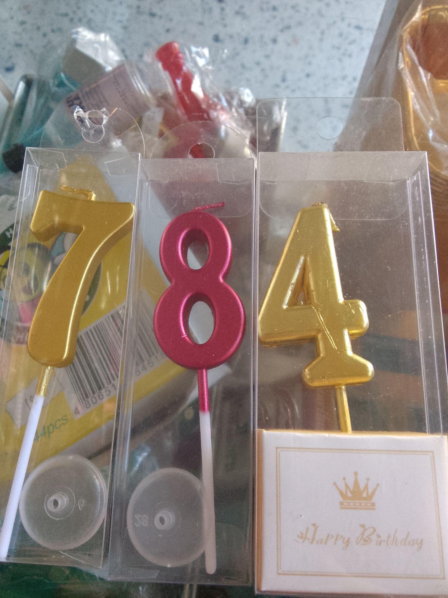 Candle  number Gold (small)